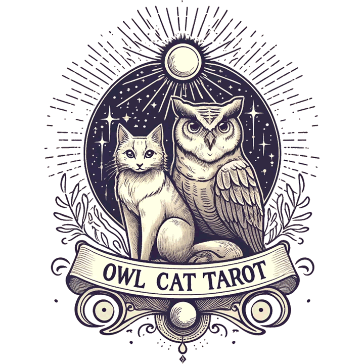 Owl Cat Tarot Logo